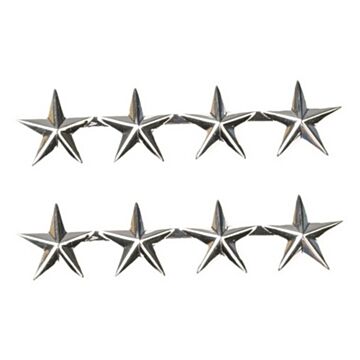 Insignia US 4 Star Gen Silver Rank Mil-Tec