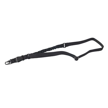 Curea CQB 1 punct cu cordon elastic 8FIELDS Negru