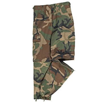 Pantaloni copii BDU Mil-Tec Woodland L