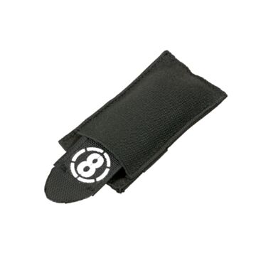 Pouch airsoft cu steag rosu 8Fields Negru