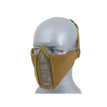 Half Face Steel Mesh Mask 2.0 CS Tan