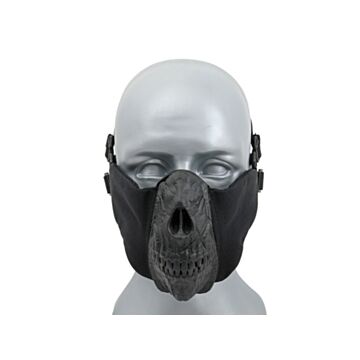Half Face Skull Mask CS Black