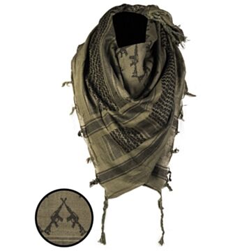 Shemag Scarf Rifles Mil-Tec Olive/Black