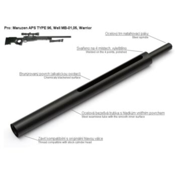 Steel Cylinder for MB-01/04/05/08 AirsoftPro