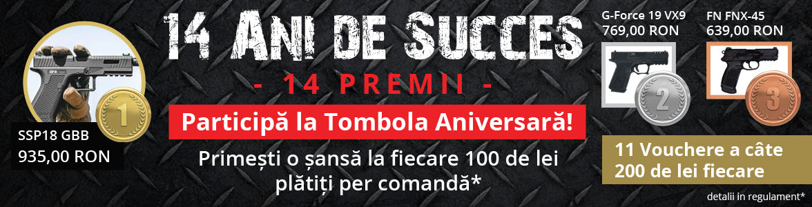 Sărbătorim alături de tine 14 ani de airsoft!